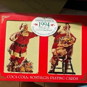 Limited edition, 1994 Coca-Cola playing cards and collectible tin